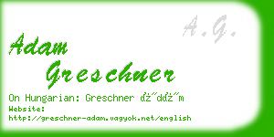 adam greschner business card